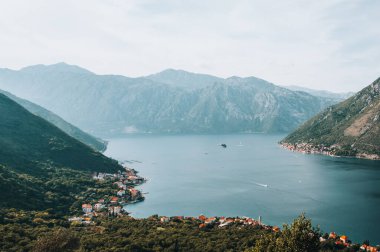 Stoliv, Karadağ - 2018: Dağdan Boka Kotorska Körfezi