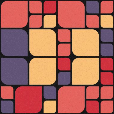 Soyut Geometrik Desen üretken hesaplama sanatı çizimi