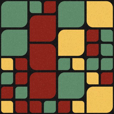 Soyut Geometrik Desen üretken hesaplama sanatı çizimi