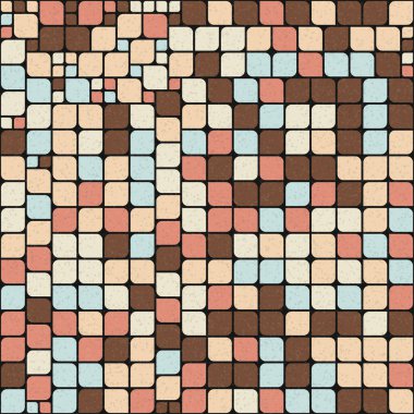 Soyut Geometrik Desen üretken hesaplama sanatı çizimi