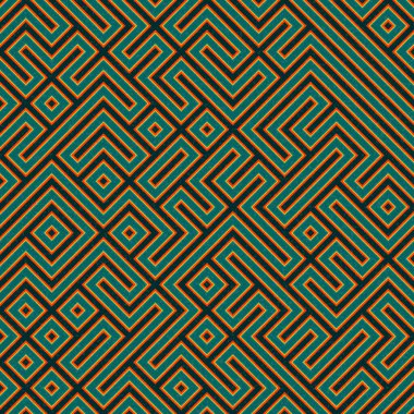 Soyut Geometrik Desen üretken hesaplama sanatı çizimi