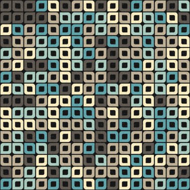 Soyut Geometrik Desen üretken hesaplama sanatı çizimi