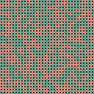 Soyut Geometrik Desen üretken hesaplama sanatı çizimi