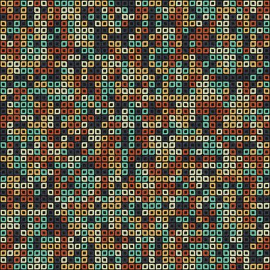 Soyut Geometrik Desen üretken hesaplama sanatı çizimi