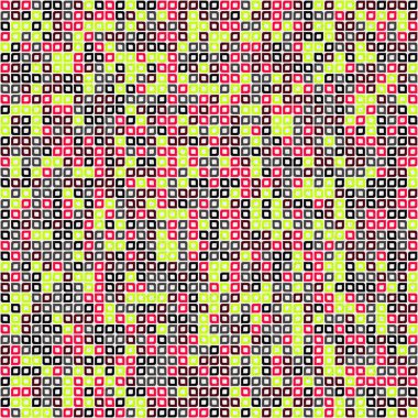 Soyut Geometrik Desen üretken hesaplama sanatı çizimi