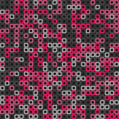 Soyut Geometrik Desen üretken hesaplama sanatı çizimi