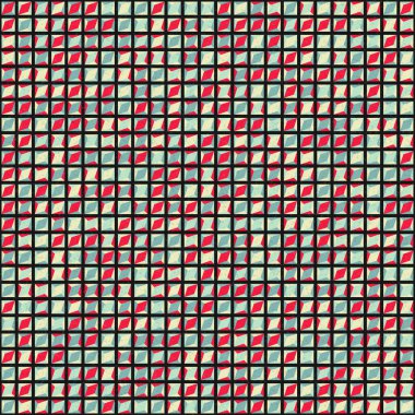 Soyut geometrik desen, renkli vektör çizimi