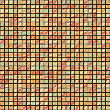 Soyut geometrik desen, renkli vektör çizimi