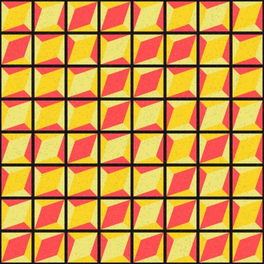 Soyut geometrik desen, renkli vektör çizimi