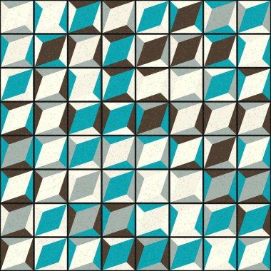 Soyut geometrik desen, renkli vektör çizimi