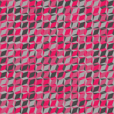 Soyut geometrik desen, renkli vektör çizimi