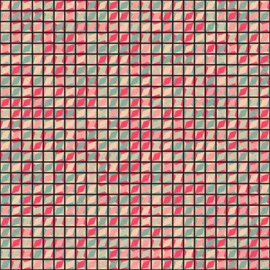 Soyut geometrik desen, renkli vektör çizimi