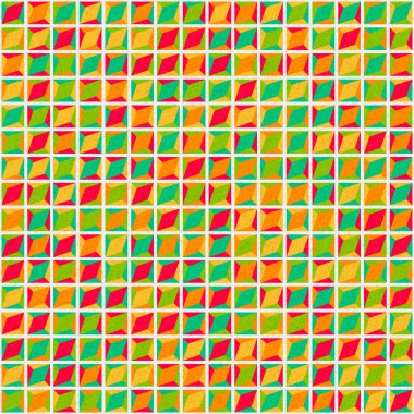 Soyut geometrik desen, renkli vektör çizimi