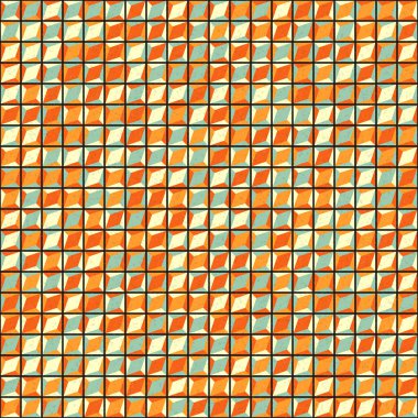 Soyut geometrik desen, renkli vektör çizimi