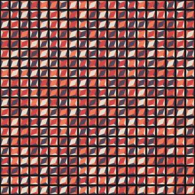 Soyut geometrik desen, renkli vektör çizimi