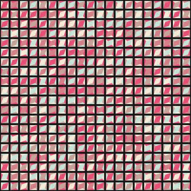 Soyut geometrik desen, renkli vektör çizimi