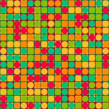 Soyut Geometrik Desen üretken hesaplama sanatı çizimi