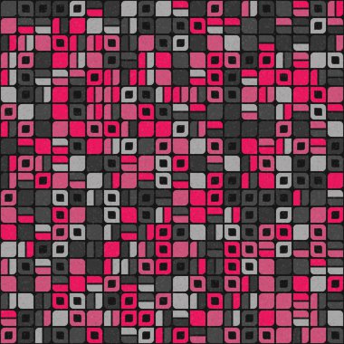 Soyut Geometrik Desen üretken hesaplama sanatı çizimi