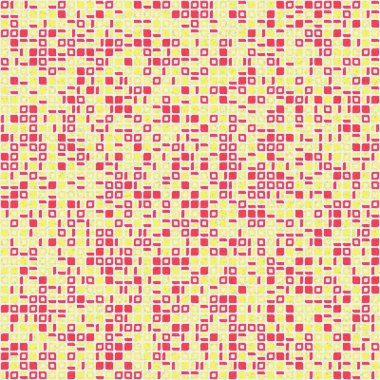 Soyut renk geometrik mozaik desen üretken hesaplama sanatı çizimi, fayans rengi parçalarının taklidi