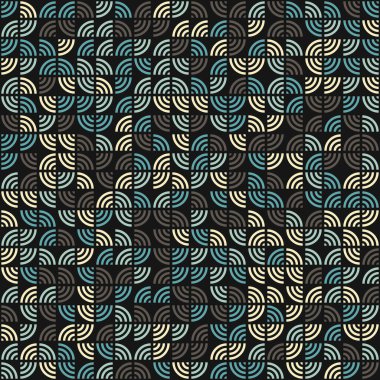 Soyut Geometrik Desen üretken hesaplama sanatı çizimi