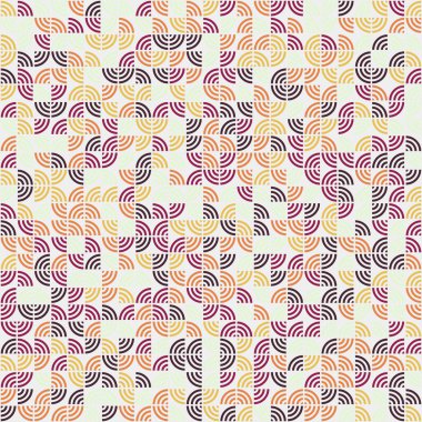 Soyut Geometrik Desen üretken hesaplama sanatı çizimi