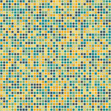 Soyut Geometrik Desen üretken hesaplama sanatı çizimi