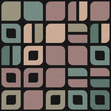 Soyut Geometrik Desen üretken hesaplama sanatı çizimi