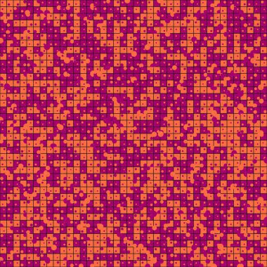 Soyut Geometrik Desen üretken hesaplama sanatı çizimi