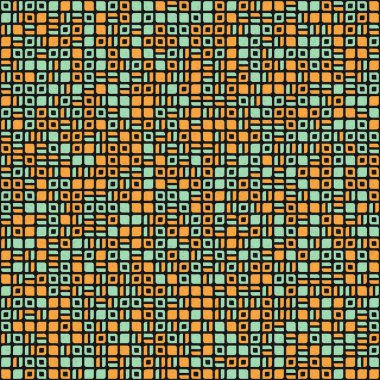 Soyut Geometrik Desen üretken hesaplama sanatı çizimi