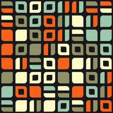 Soyut Geometrik Desen üretken hesaplama sanatı çizimi