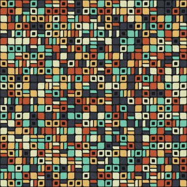 Soyut Geometrik Desen üretken hesaplama sanatı çizimi