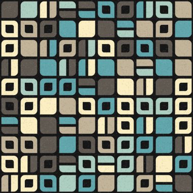 Soyut Geometrik Desen üretken hesaplama sanatı çizimi