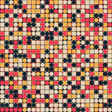 Soyut Geometrik Desen üretken hesaplama sanatı çizimi