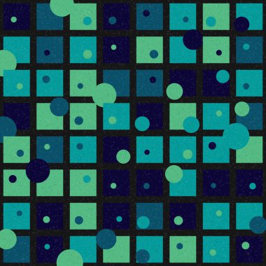Soyut Geometrik Desen üretken hesaplama sanatı çizimi