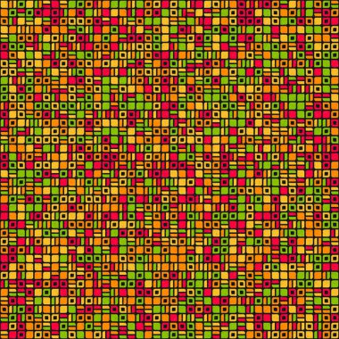 Soyut Geometrik Desen üretken hesaplama sanatı çizimi