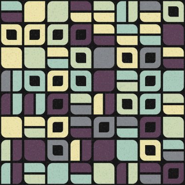 Soyut Geometrik Desen üretken hesaplama sanatı çizimi