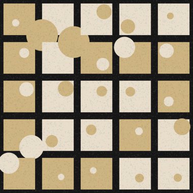 Soyut Geometrik Desen üretken hesaplama sanatı çizimi