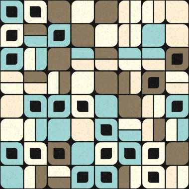 Soyut Geometrik Desen üretken hesaplama sanatı çizimi