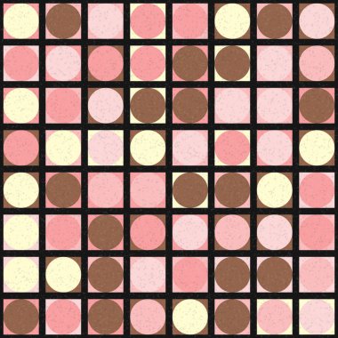 Soyut Geometrik Desen üretken hesaplama sanatı çizimi
