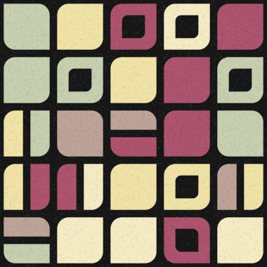 Soyut Geometrik Desen üretken hesaplama sanatı çizimi