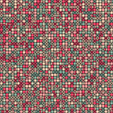 Soyut Geometrik Desen üretken hesaplama sanatı çizimi