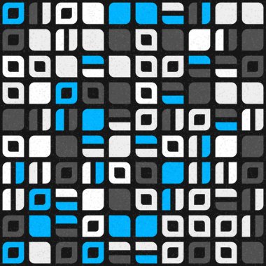 Soyut Geometrik Desen üretken hesaplama sanatı çizimi