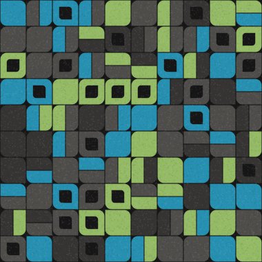 Soyut Geometrik Desen üretken hesaplama sanatı çizimi