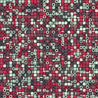 Soyut Geometrik Desen üretken hesaplama sanatı çizimi
