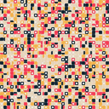 Soyut Geometrik Desen üretken hesaplama sanatı çizimi