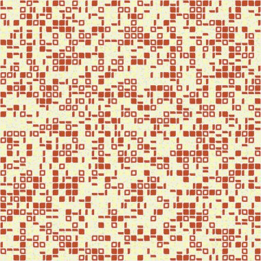 Soyut renk geometrik mozaik desen, üretken hesaplama sanatı illüstrasyonu, fayans rengi parçalarının taklidi