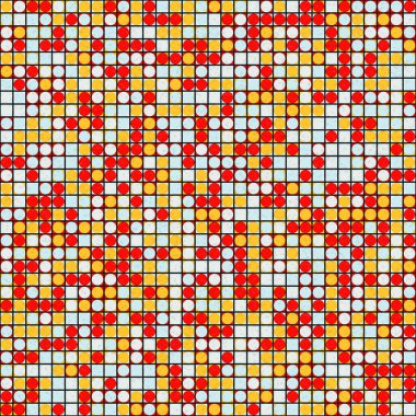 Soyut Geometrik Desen üretken hesaplama sanatı çizimi