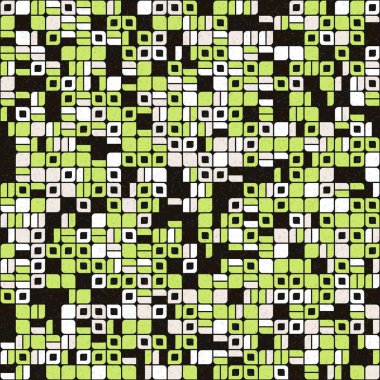 Soyut Geometrik Desen üretken hesaplama sanatı çizimi