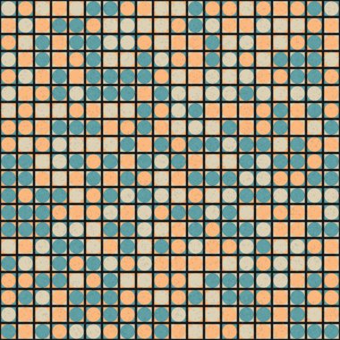 Soyut Geometrik Desen üretken hesaplama sanatı çizimi