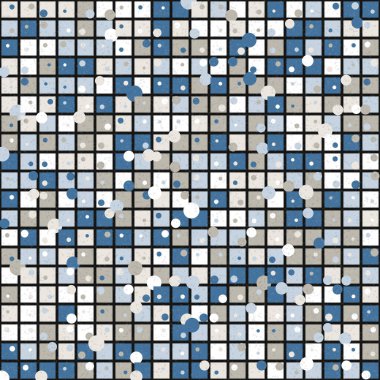Soyut Geometrik Desen üretken hesaplama sanatı çizimi